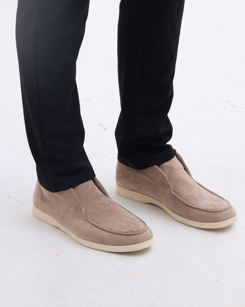 Hohe Wildleder-Loafer