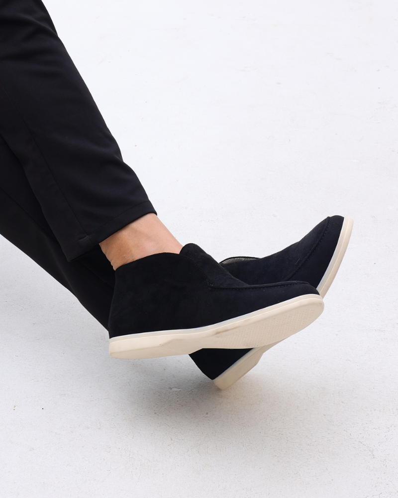 Hohe Wildleder-Loafer