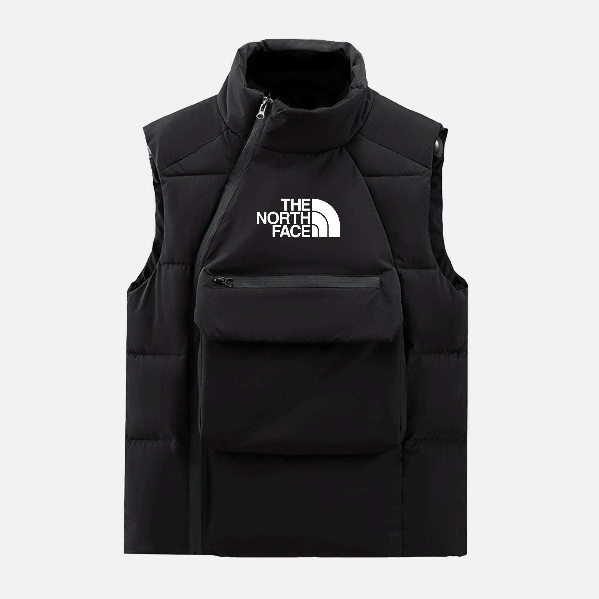 TNF – Gesteppter Zopfmusterpullover aus Wollmischung