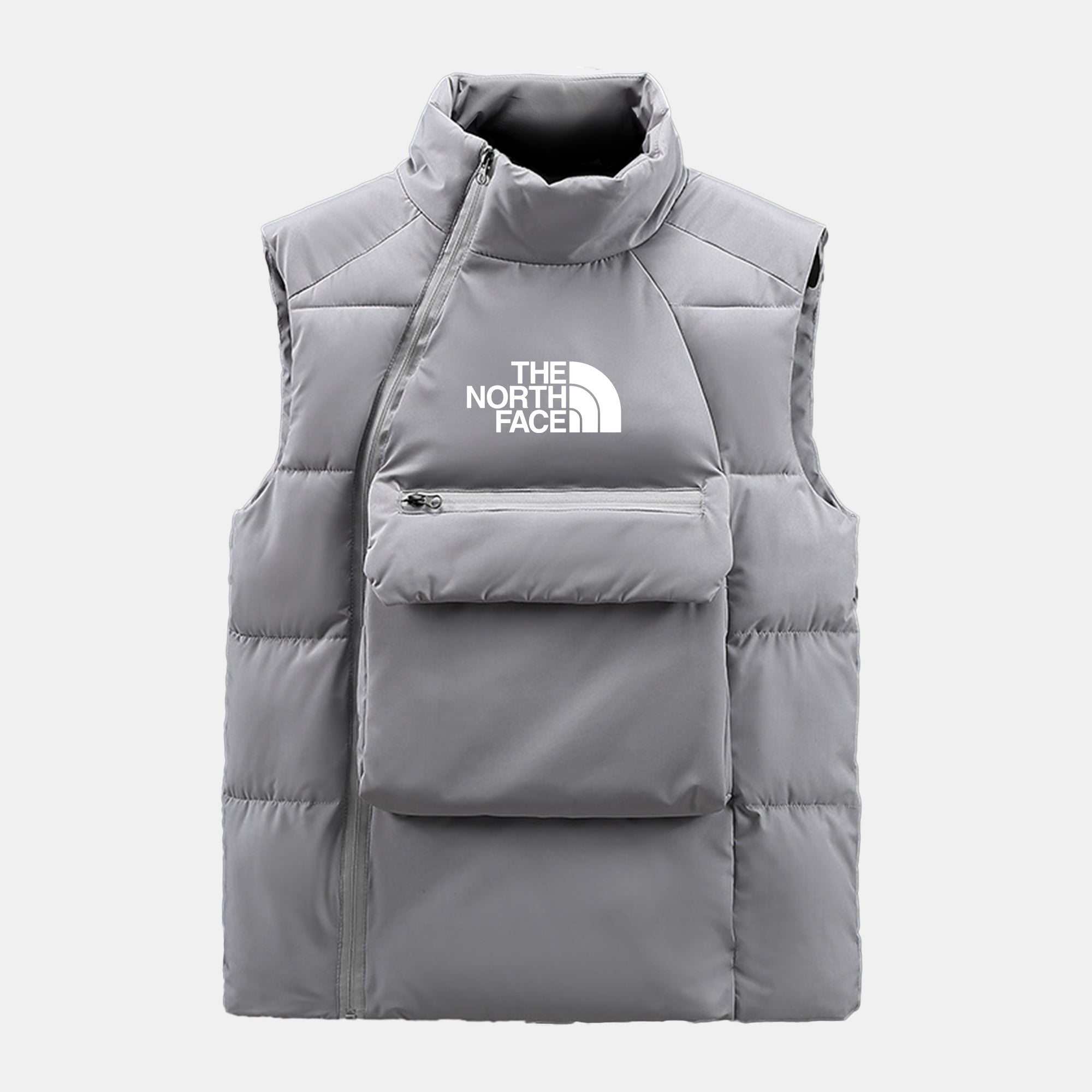 TNF – Gesteppter Zopfmusterpullover aus Wollmischung