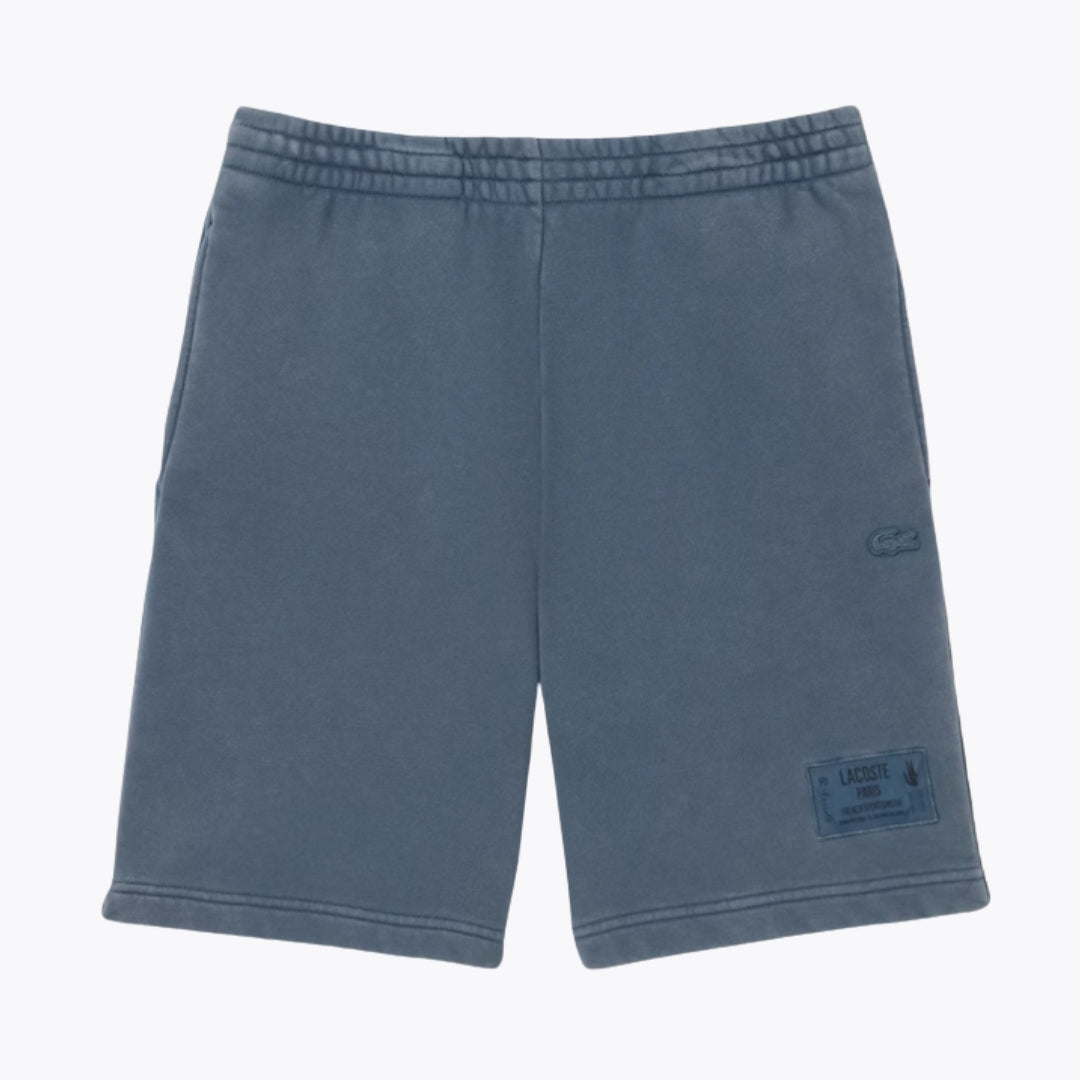 LC-Shorts aus Baumwollfleece mit Wascheffekt