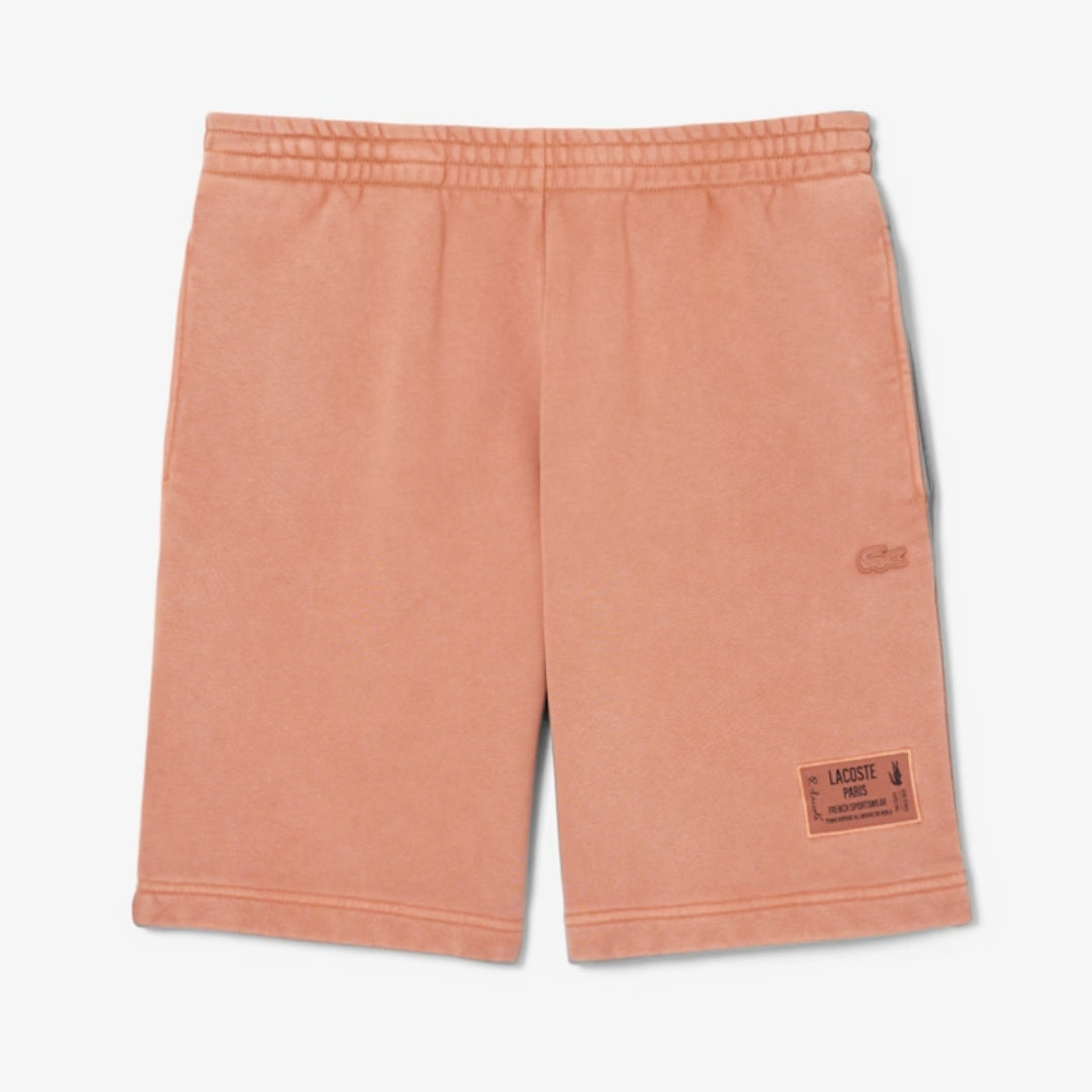 LC-Shorts aus Baumwollfleece mit Wascheffekt