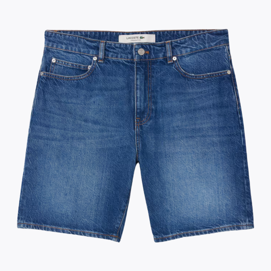 LC Straight Fit Denim-Bermudashorts